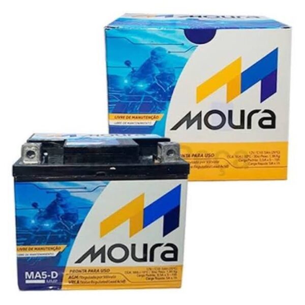 040 02 BATERIA MOURA MOTO MA6-D - Imagen 2